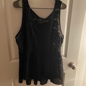 Torrid Lace Chiffon Tanktop